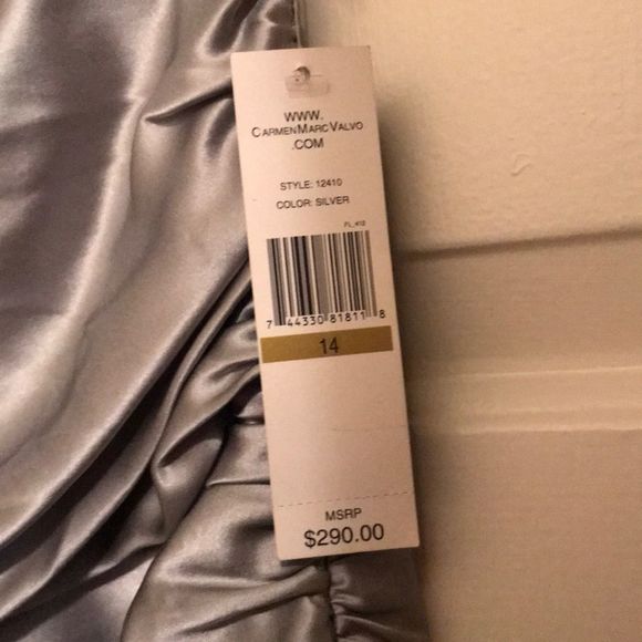 NWT Carmen Marc Valvo Silk Skirt - Picture 3 of 7